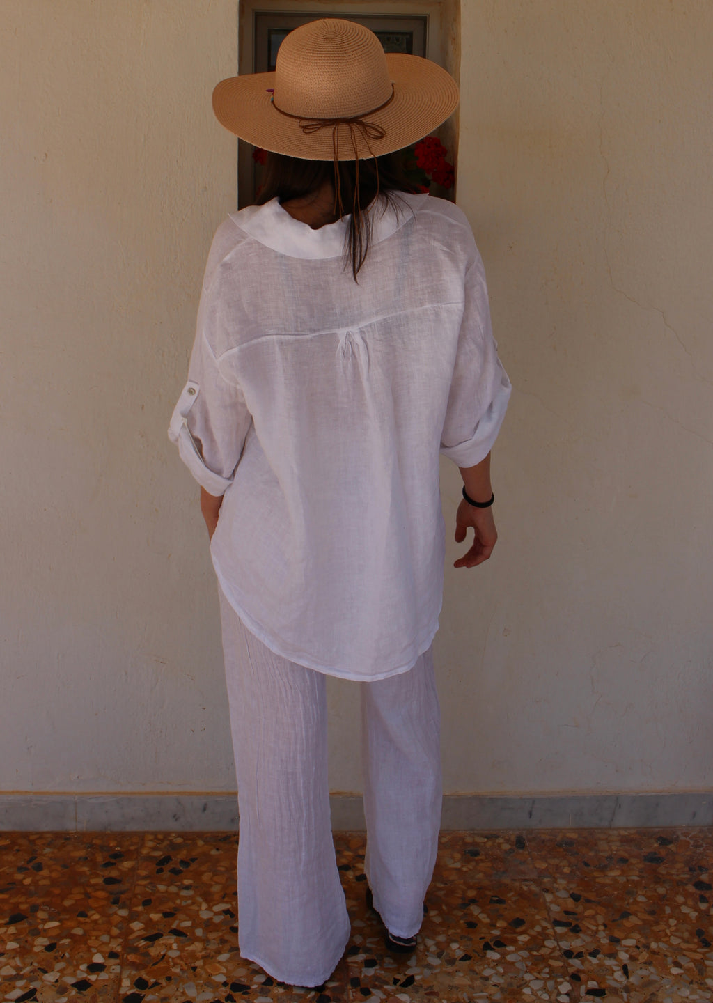PANTALONI DI LINO